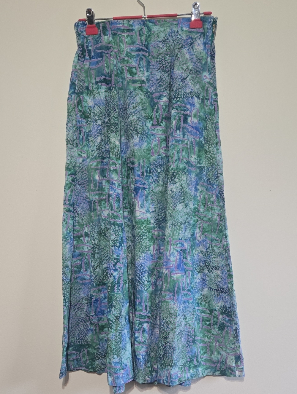 Very Vineyard Batik Watercolor Maxi Skirt